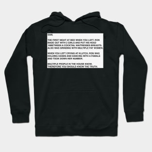 the letter Hoodie